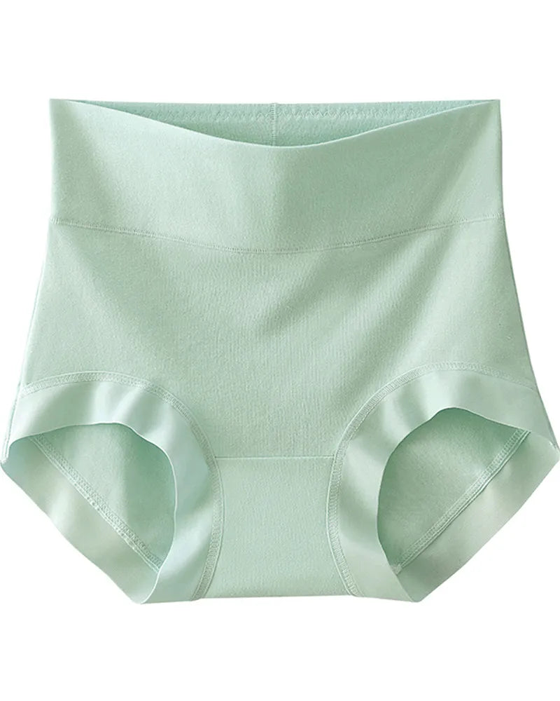 Curvalu High Waist Tummy Control Panties Long Staple Cotton