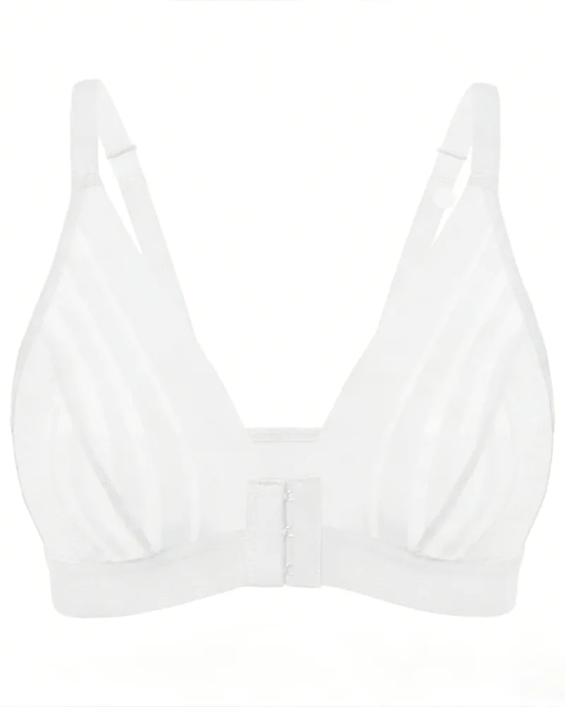 Sutiã Curvalu Sexy com Fechamento Frontal em Mesh