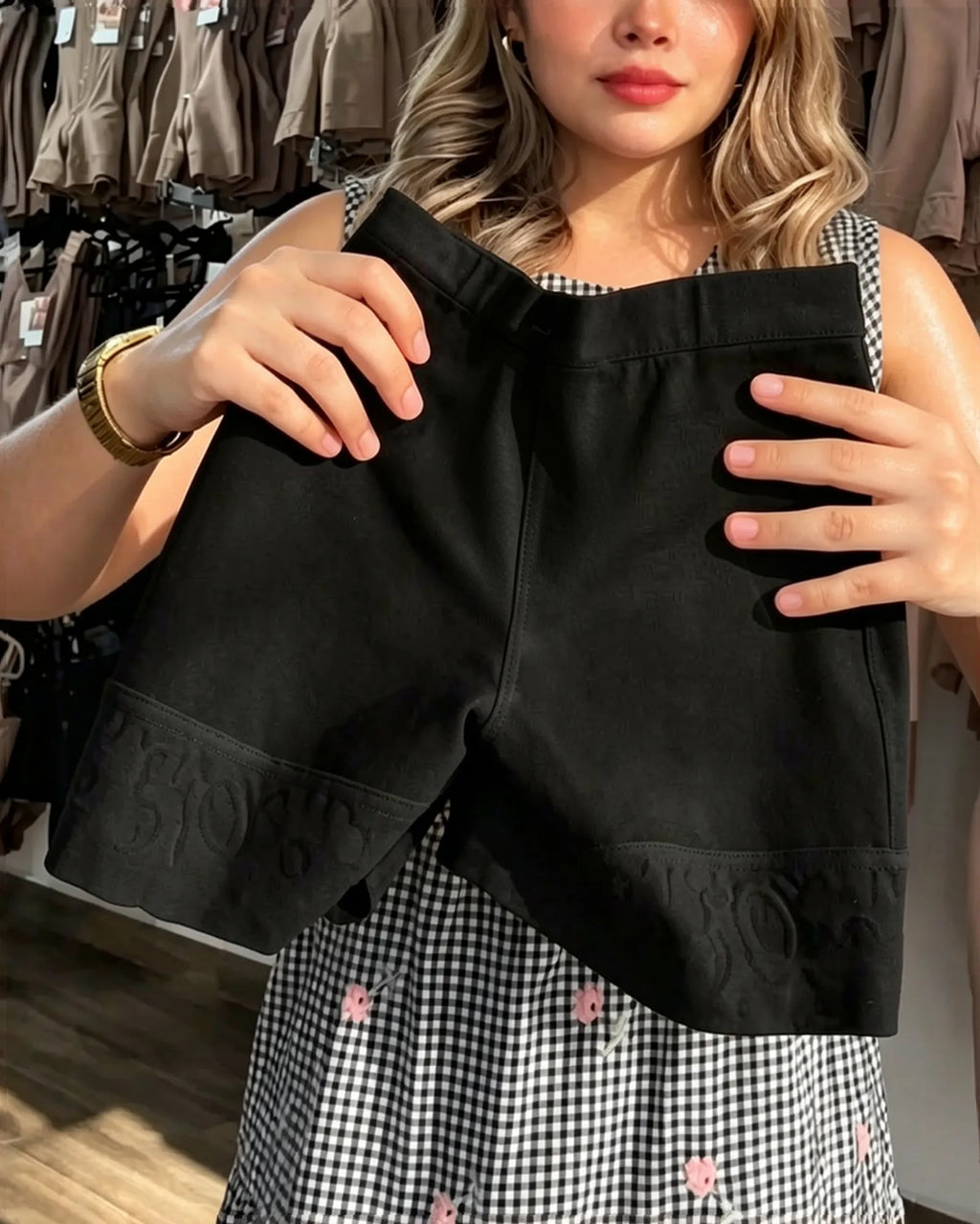 Curvalu High Waist Butt Lifter Shaping Shorts With Lace Trim
