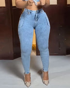 Curvalu High Waist Butt Lift Skinny Jeans For Women