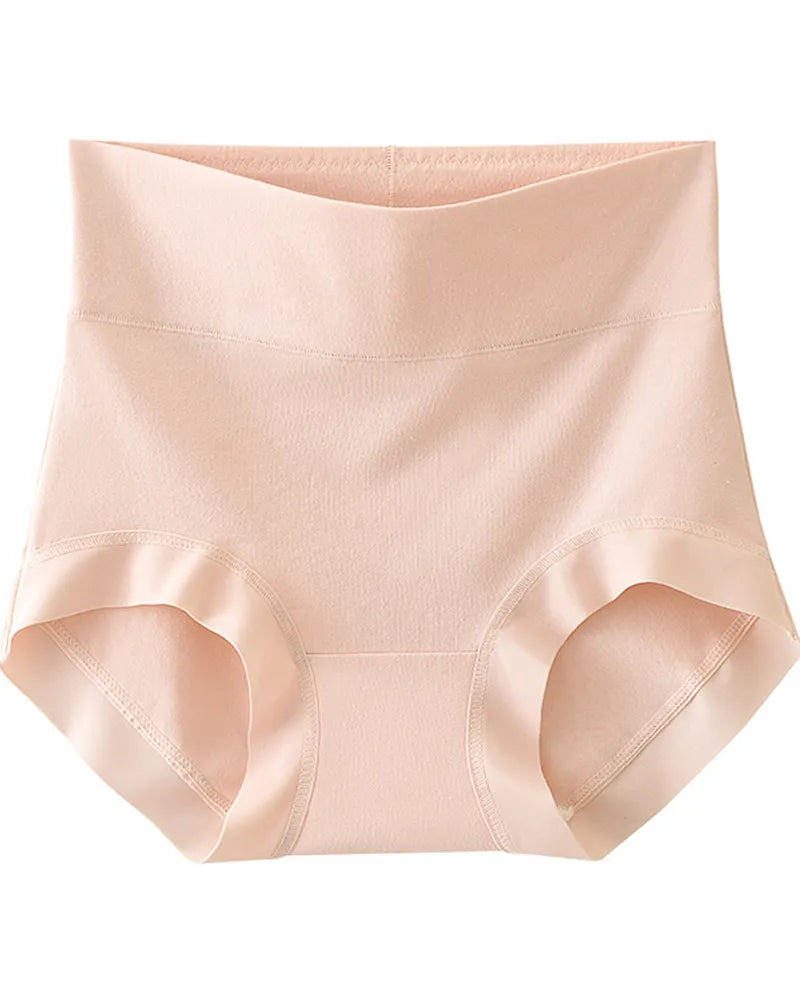 Curvalu High Waist Tummy Control Panties Long Staple Cotton