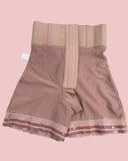 Curvalu Lace Stitching Butt Lifting Shaping Shorts Front Buckle