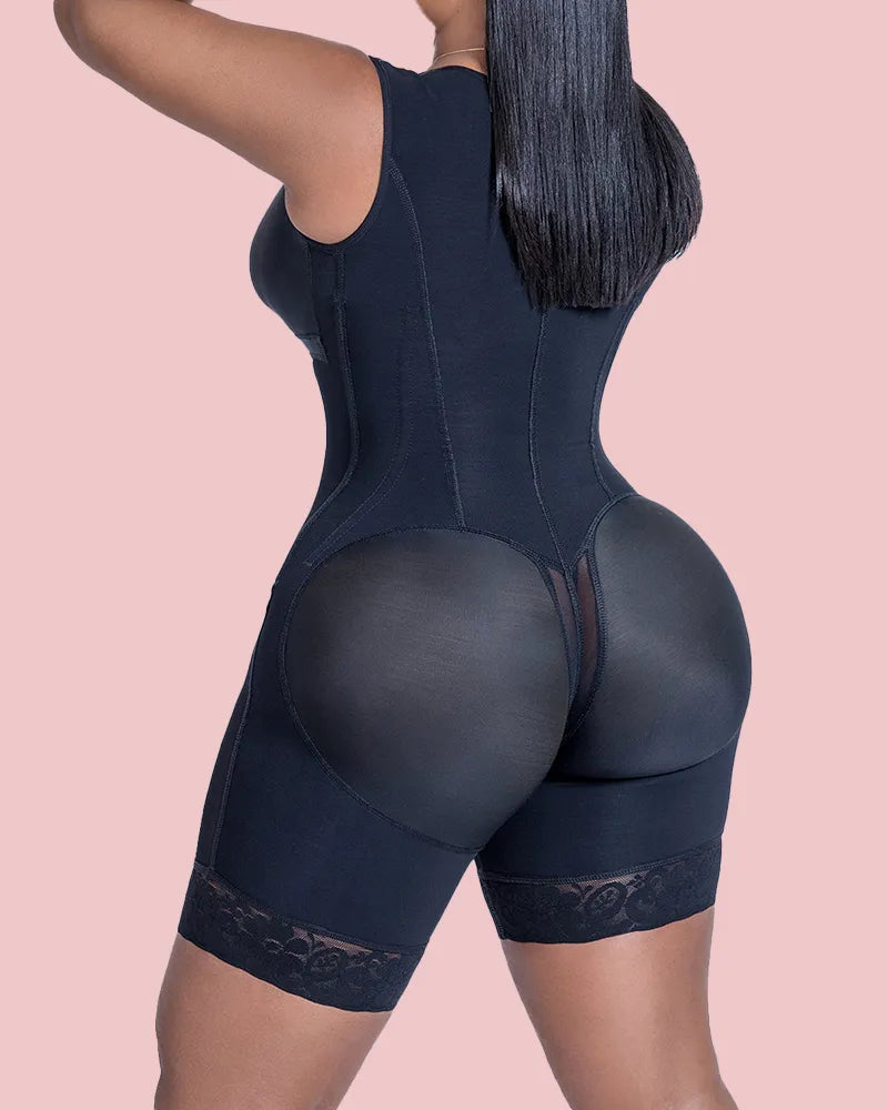 Curvalu Full Body Shapewear Tummy Control Hook Eye Adjustable Bodyshaper