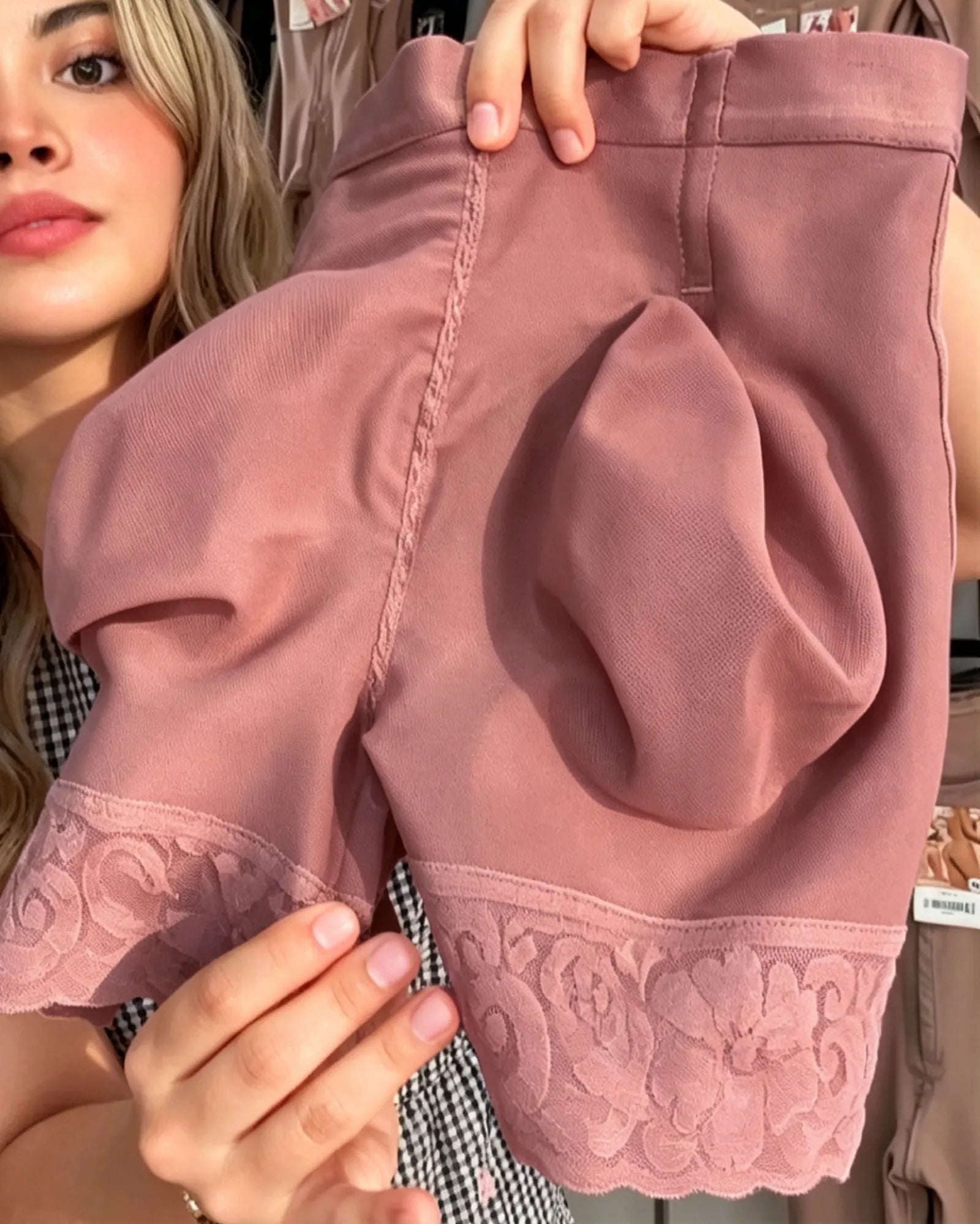Curvalu Shorts Modeladores de Bumbum com Renda Cintura Alta