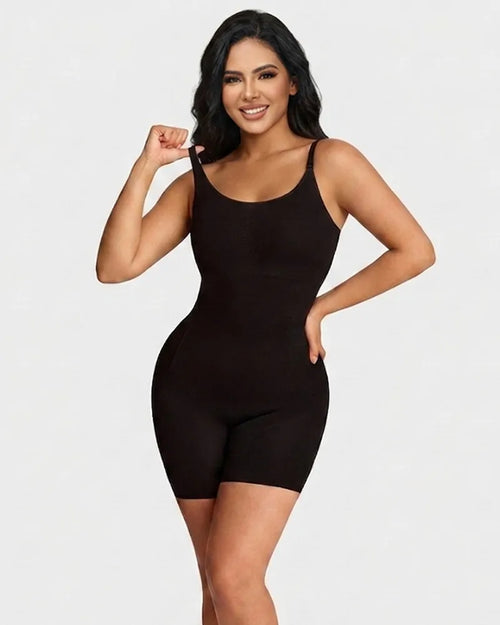 Curvalu All-in-One Snap-Off Sculpting Bodysuit Shapewear 6-Zone Compression