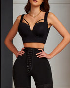 Curvalu Sutiã Longline Modelador Push Up Com Sustentação