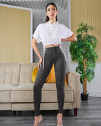 Curvalu Leggings de Yoga de Cintura Alta con Control Abdominal