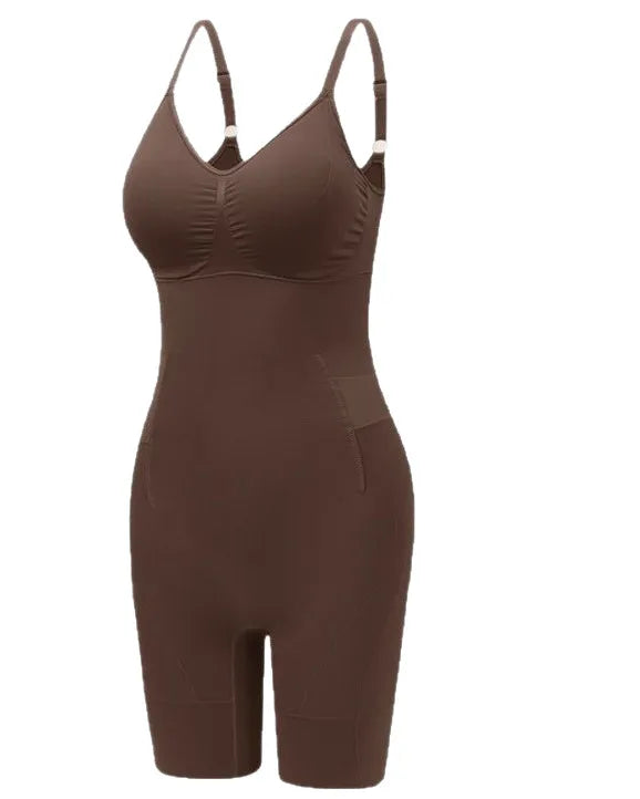 Curvalu All-in-One Snap-Off Sculpting Bodysuit Shapewear 6-Zone Compression
